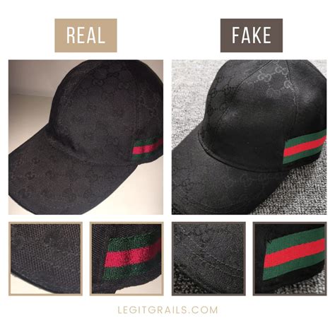 fake gucci cap vs real|is my gucci cap real.